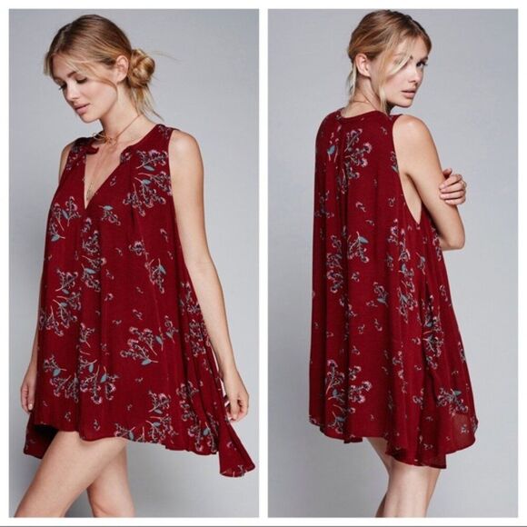Free People | Floral Tree Swing Sleeveless Tunic Size Small - Picture 1 of 13